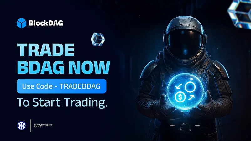 An advertisement of BlockDAG