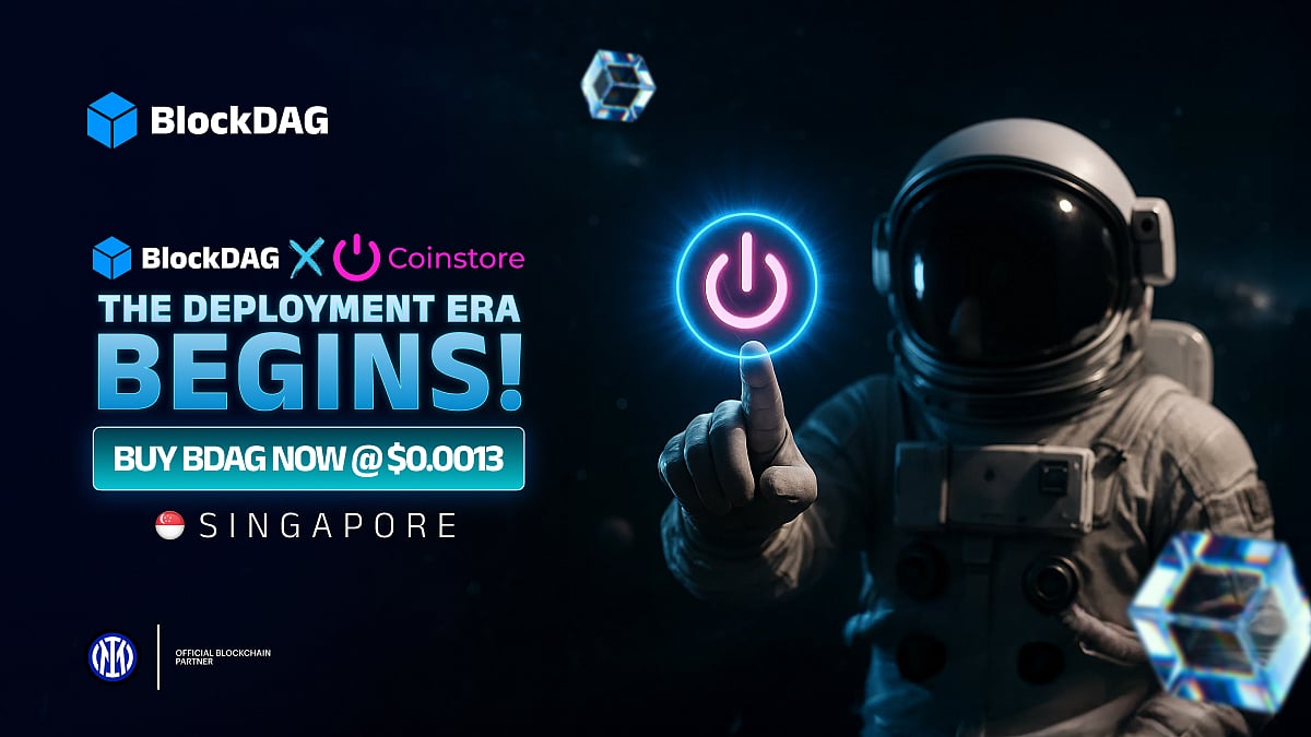 An advertisement of BlockDAG