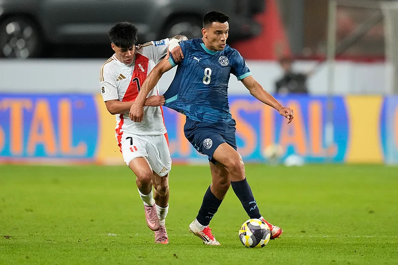 FIFA World Cup CONMEBOL qualifying soccer match Peru vs Paraguay_ Kenji Cabrera