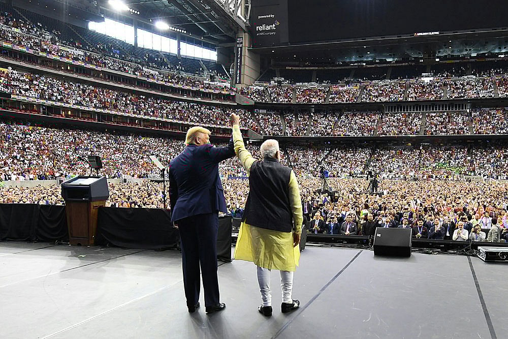 | Photo: Shutterstock : Mercurial Handshake: Prime Minister Narendra Modi with President Donald Trump at the Howdy Modi in Houston on September 22, 2019