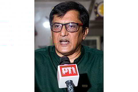 Yashwant Shah speaks to the media