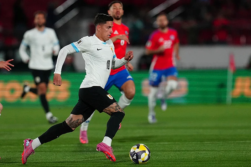 FIFA World Cup CONMEBOL qualifying soccer match Chile Vs Uruguay_Brian Rodriguez