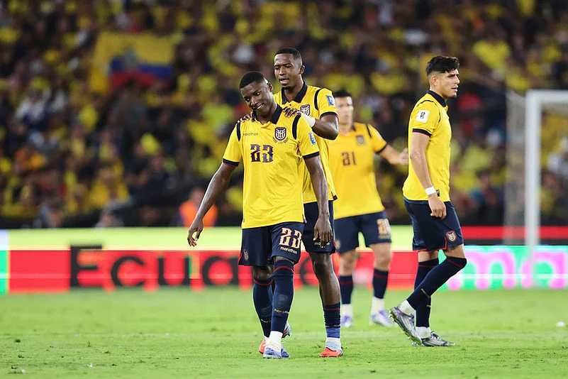 FIFA World Cup CONMEBOL qualifying soccer match Ecuador vs Argentina_ Moises Caicedo