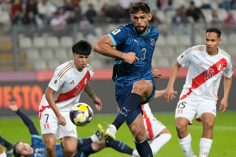 FIFA World Cup CONMEBOL qualifying soccer match Peru vs Paraguay_Omar Alderete