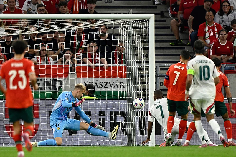 FIFA World Cup Qualifier Soccer Match: Portugal vs Hungary