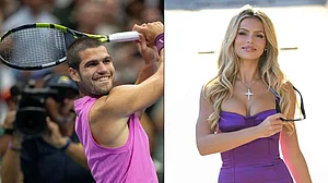 AP/File : Carlos Alcaraz and Brooks Nader collage