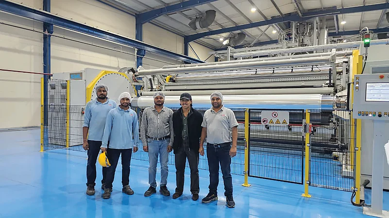 Mr. Apoorvshree Chaturvedi at the Dubai packaging films plant
