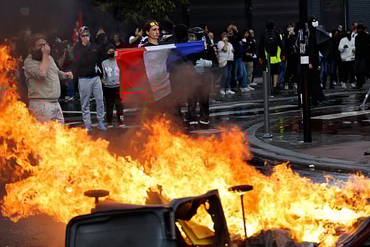 “Block Everything” Protests Disrupt Cities Across France With Marches, Blockades, and Clashes - In Photos