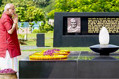 CP Radhakrishnan pays tribute to Atal Bihari Vajpayee