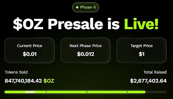 Ozak AI presale live