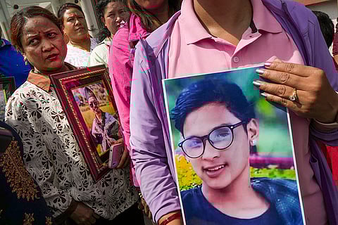 Protest at Nepal Army HQ