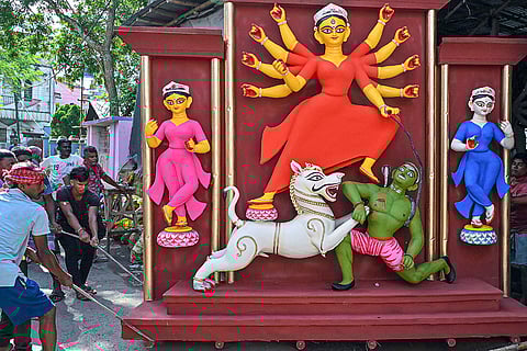 Durga Puja preparations