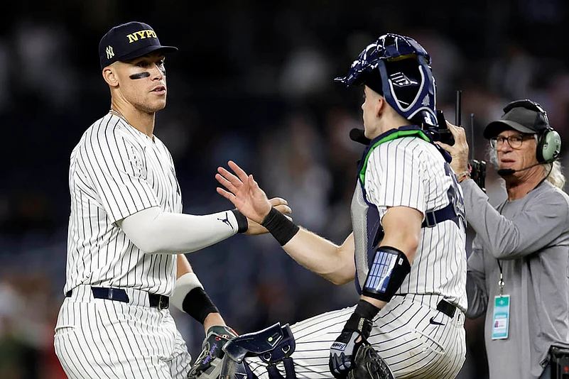 Major League Baseball 2025 MLB Game New York Yankees Vs Detroit Tigers_Aaron Judge, Ben Rice