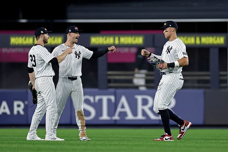 Major League Baseball 2025 MLB Game New York Yankees Vs Detroit Tigers_Aaron Judge, Cody Bellinger