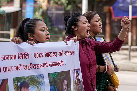 Protest at Nepal Army HQ