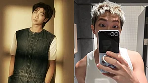 Instagram/RM : BTS leader Kim Namjoon debuts with blonde look on birthday