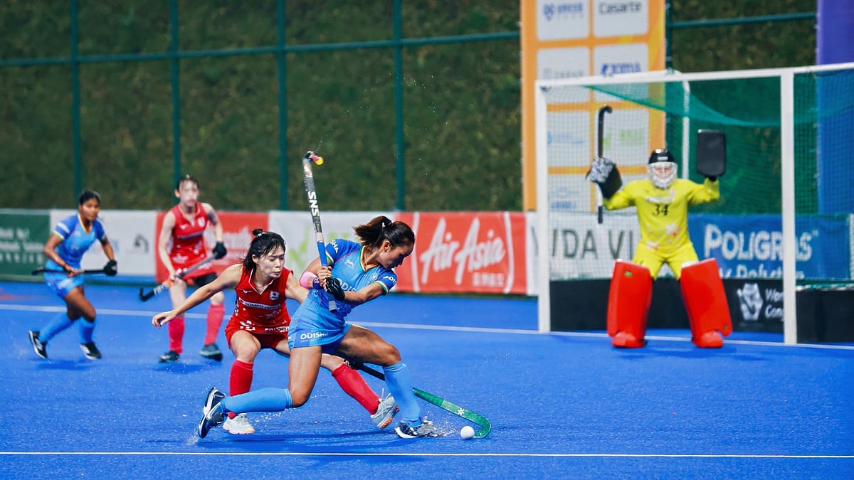 Hockey India : India in action against Japan in the Super 4s of Women's Asia Cup 2025
