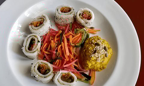 Sabudana Sushi Rolls