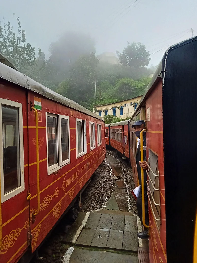 Kalka-Shimla toy train in action