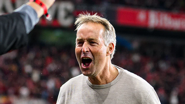 Bayer Leverkusen head coach Kasper Hjulmand - null