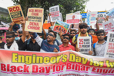 Engineers protest in Patna