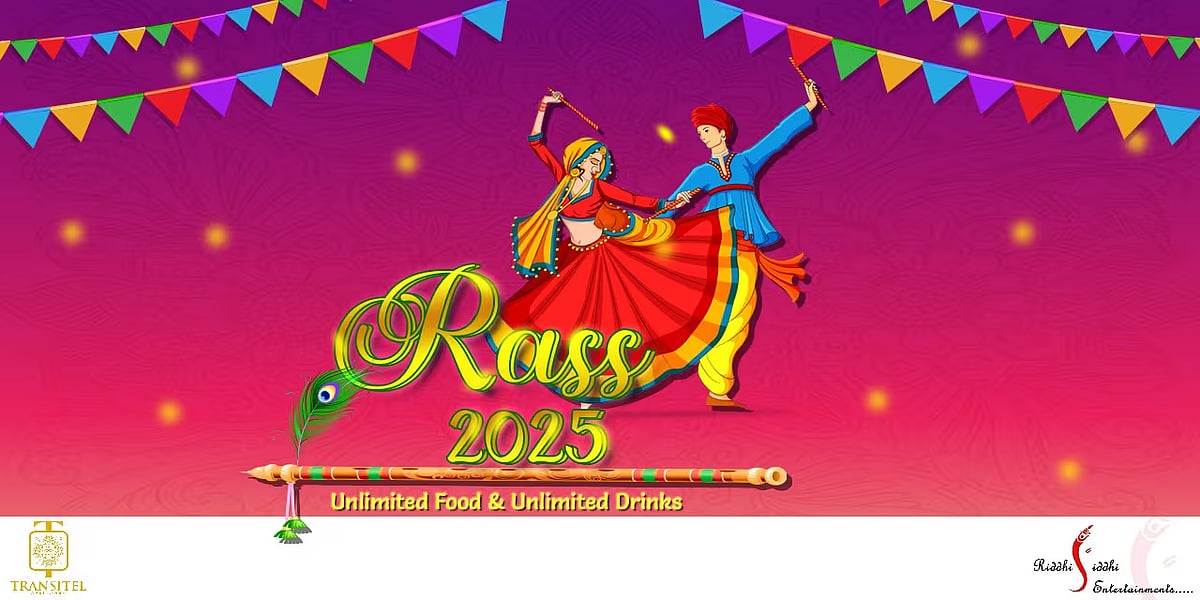 Rass 2025 at Transitel – Boutique Hotel poster with dancer and event details.
