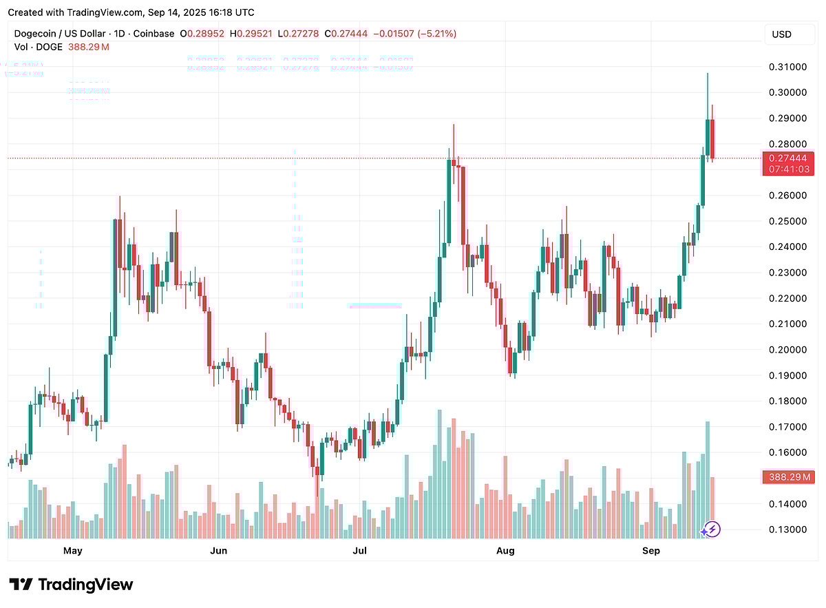 Dogecoin Price Chart