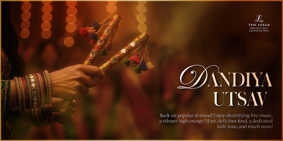 Dandiya Utsav at The Leela Ambience Convention Hotel poster.