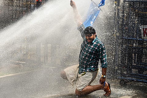 KSU protest in Kerala