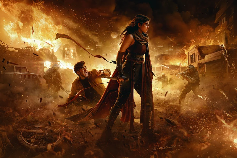 Naslen and Kalyani Priyadarshan in Lokah Chapter 1: Chandra (2025)