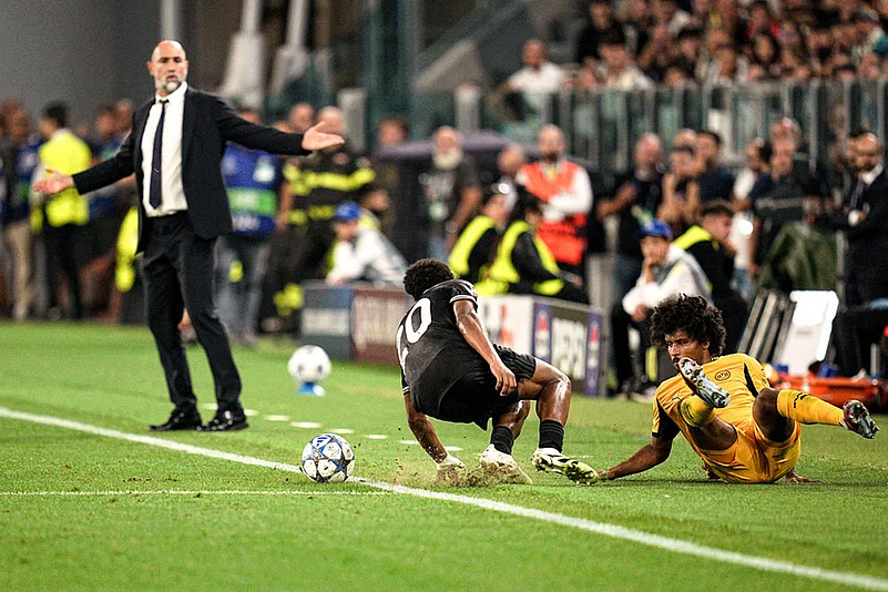 Champions League Soccer Match: Juventus vs Borussia Dortmund