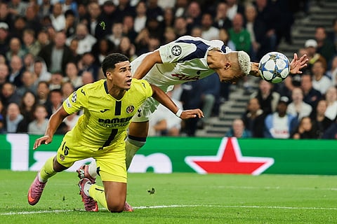 Champions League Soccer Match: Tottenham Hotspur vs Villarreal