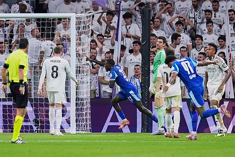 Champions League Soccer Match: Olympique Marseille vs Real Madrid