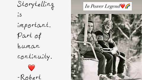 Kareena Kapoor's post for Robert Redford