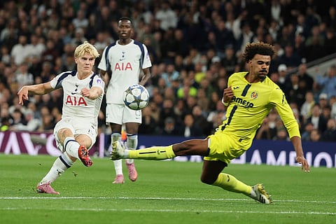 Champions League Soccer Match: Villarreal vs Tottenham Hotspur