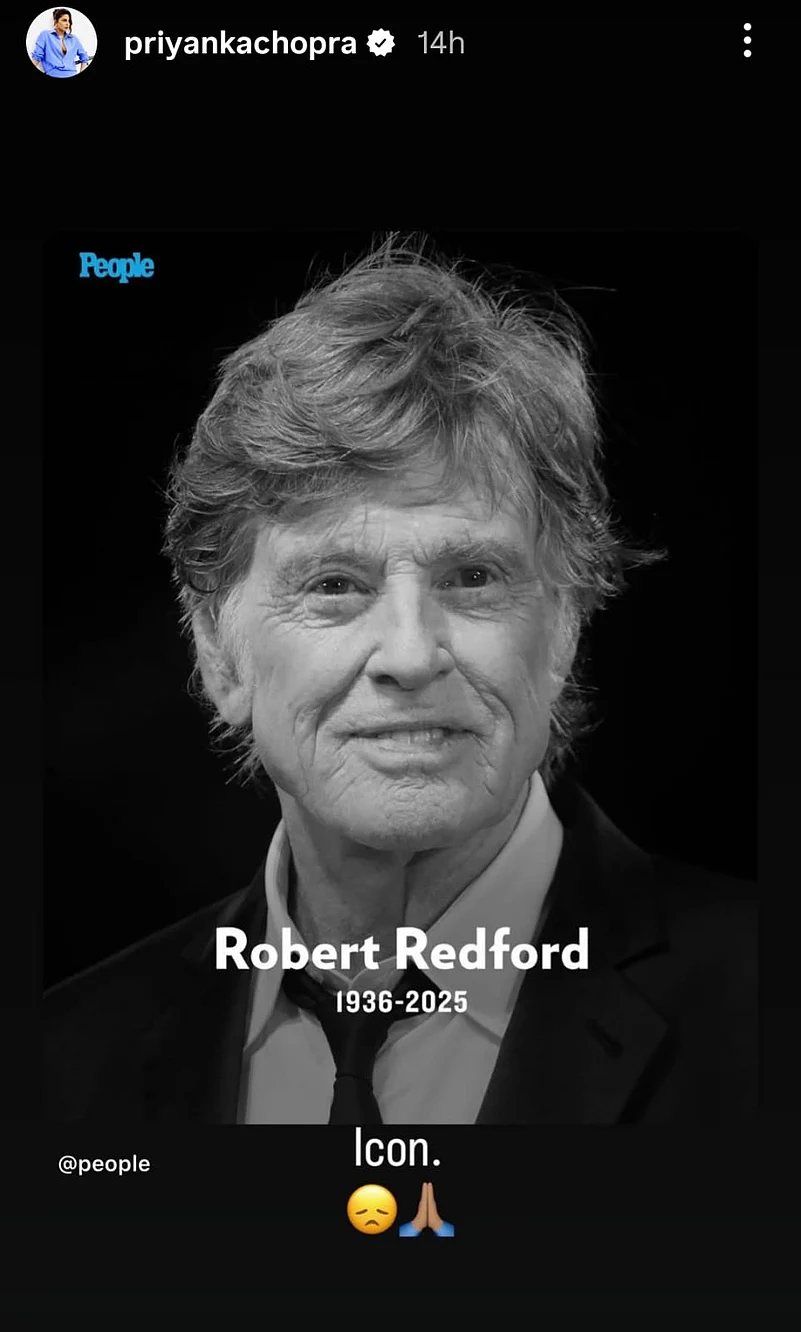 Priyanka Chopras post on Robert Redford