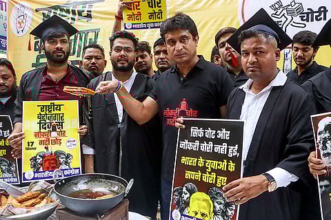 Indian Youth Congress' protest in Delhi