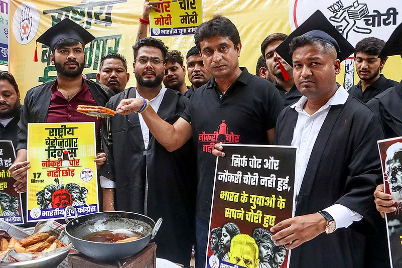 Indian Youth Congress protest in Delhi