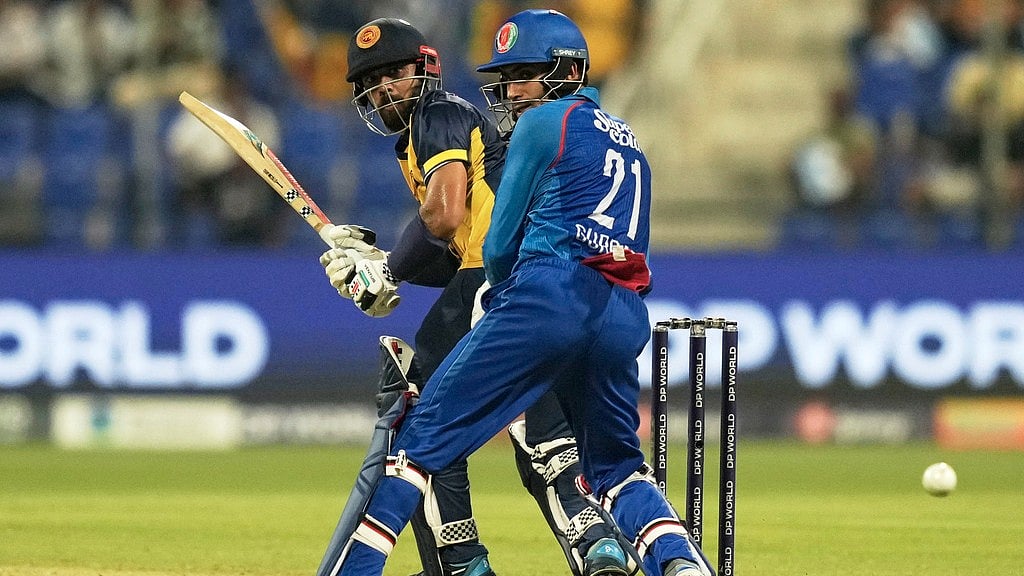 Photo: AP : Sri Lanka Vs Afghanistan Highlights, T20 Asia Cup: Kusal Mendis bats in Abu Dhabi.
