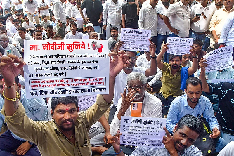 Drivers protest in Mumbai