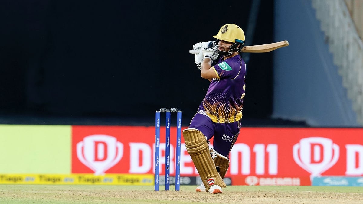 | Photo: Special Arrangement : Rinku SIngh in action for Kolkata Knight Riders In Indian Premier League 2025.