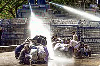 | Photo: PTI  : Kerala Students Union's protest