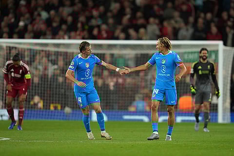 Champions League Soccer Match: Atletico Madrid vs Liverpool