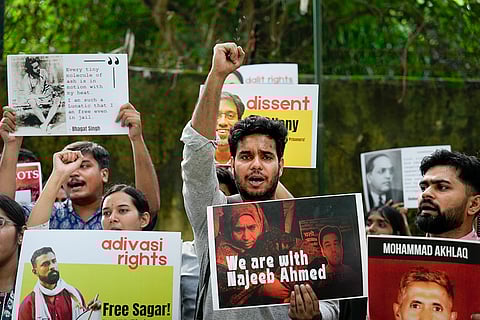 JNUSU's protest in Delhi