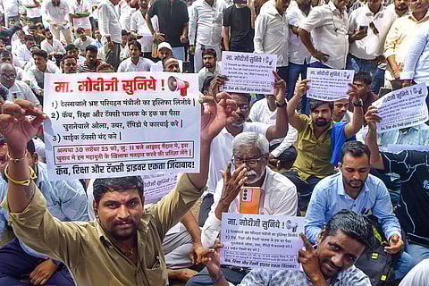 Drivers' protest in Mumbai