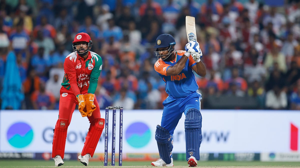 X/BCCI : Sanju Samson batting during India vs Oman in Asia Cup 2025