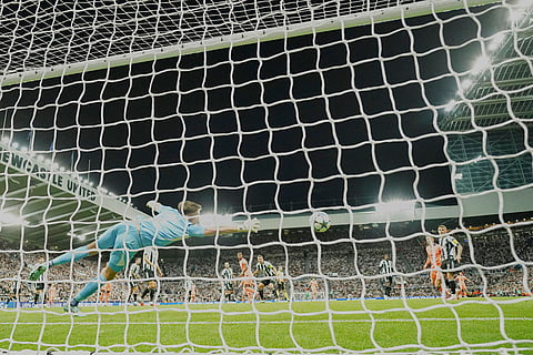 Champions League Soccer Match: Newcastle United vs FC Barcelona