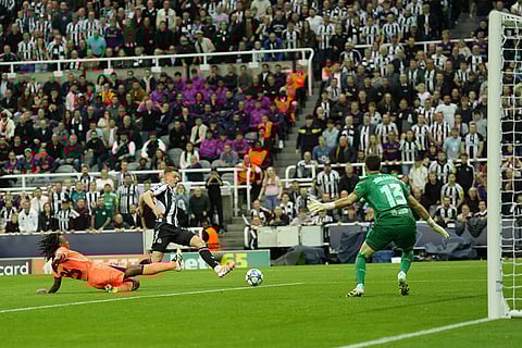 Britain Soccer Champions League: FC Barcelona vs Newcastle United