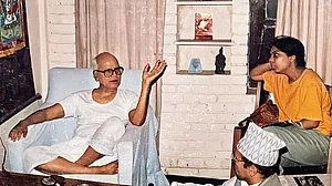 | Courtesy: Ruchira Gupta : Past Chapters: Ruchira Gupta with Nepalese political leader K.P. Bhattarai