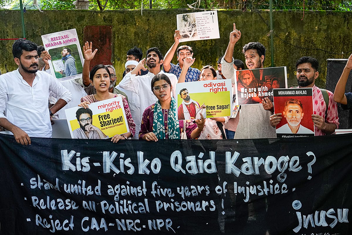 JNUSU's protest in Delhi